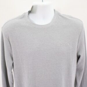 NEW Hurley Gray Waffle Knit Lightweight Sweater Medium Crew Neck Cotton Polyeste